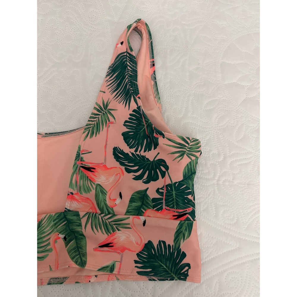 NWT Old Navy Classic Scoop Pink Flamingo Swim Top Size XXL - Picture 6 of 9